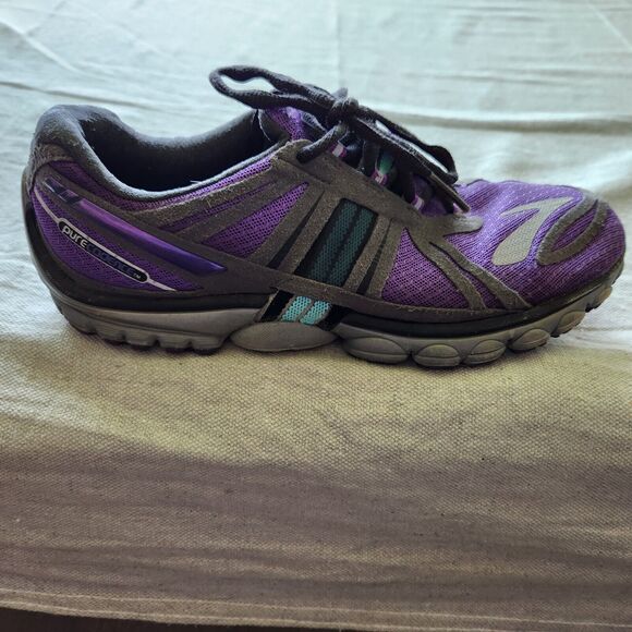 Brooks Running Shoes Womens 8 B Purple Pure Cadence 2 Athletic 1201341B554 - Picture 1 of 15